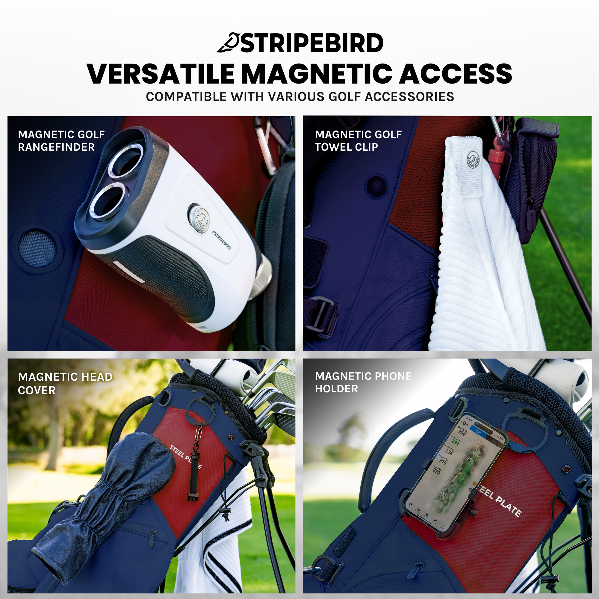 Golf Stand Bag with Hub for Magnets