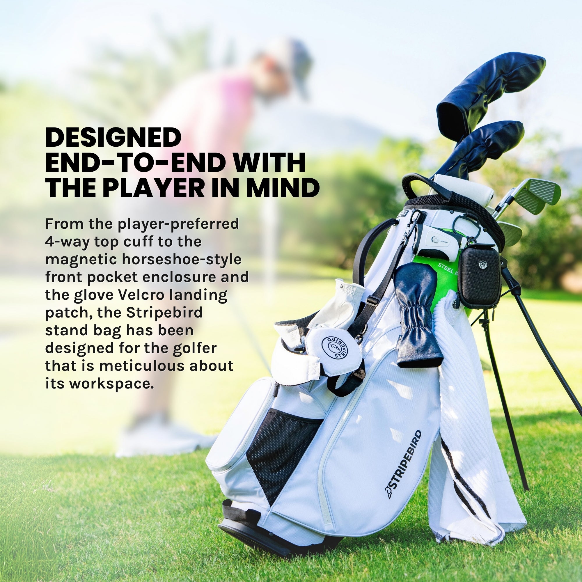 Golf Stand Bag with Hub for Magnets