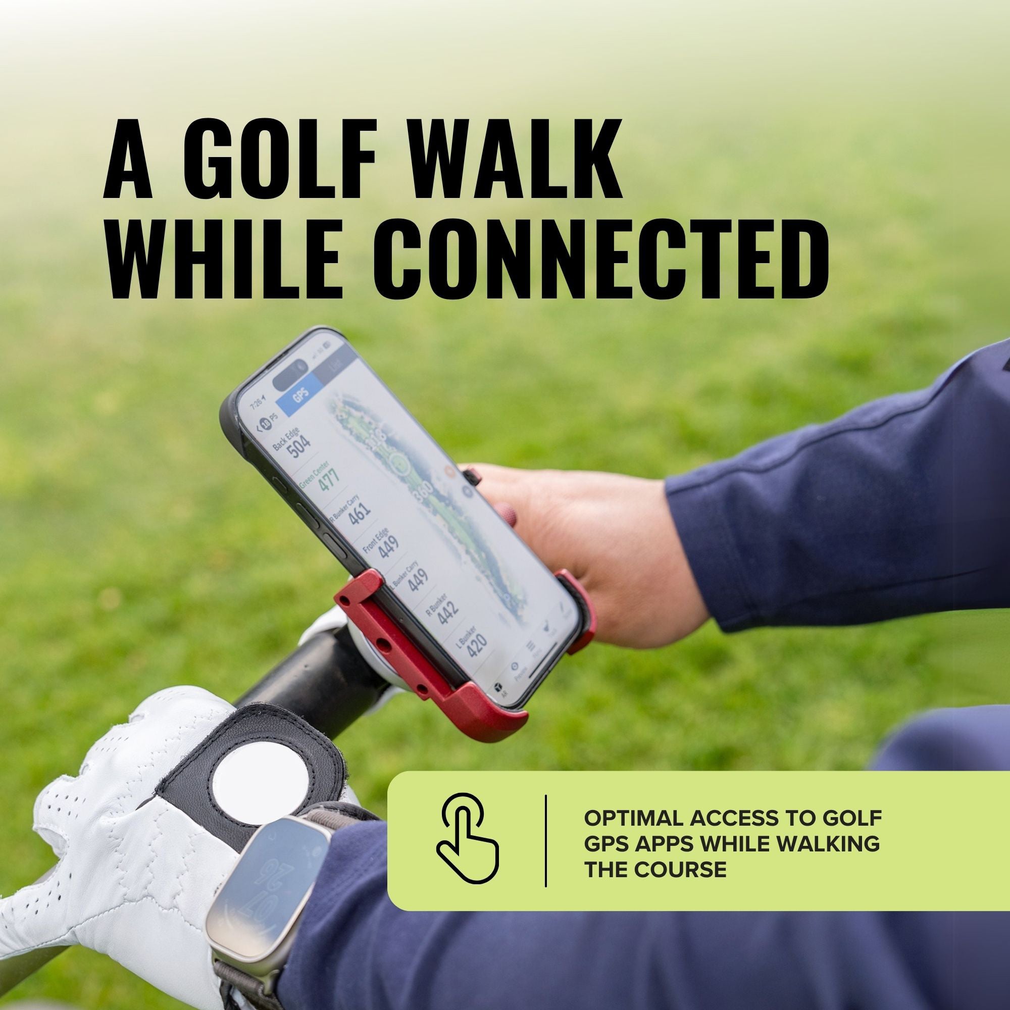 2.0 Golf Push Cart Mount for Magnetic Accessories