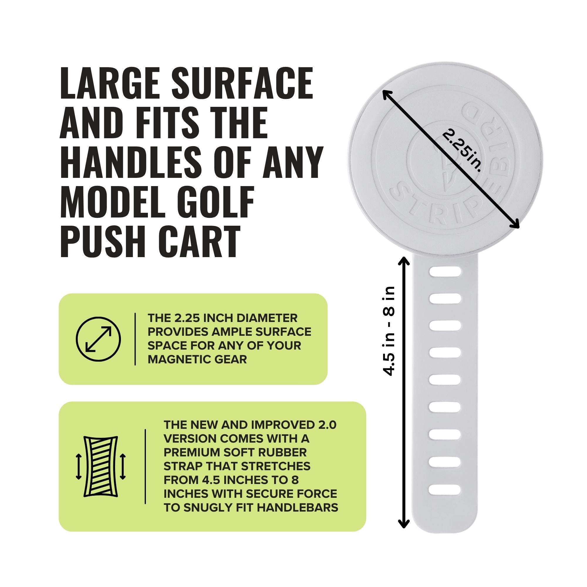 2.0 Golf Push Cart Mount for Magnetic Accessories