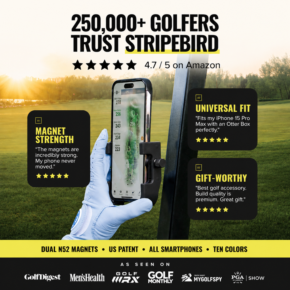 Original Golf Magnetic Phone Holder
