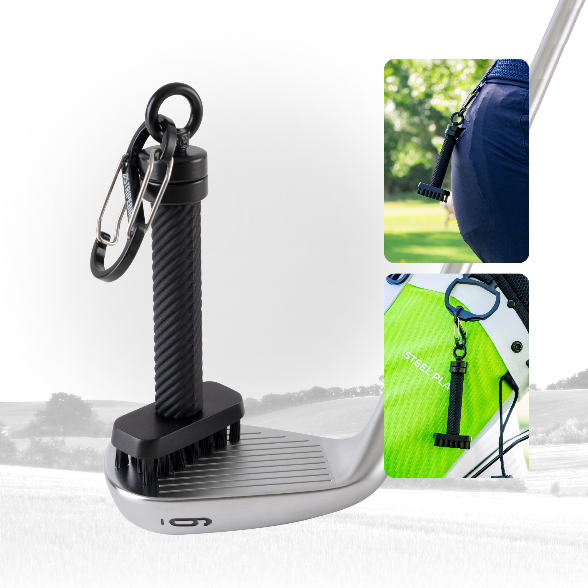 Magnetic Golf Club Brush Groove Cleaner