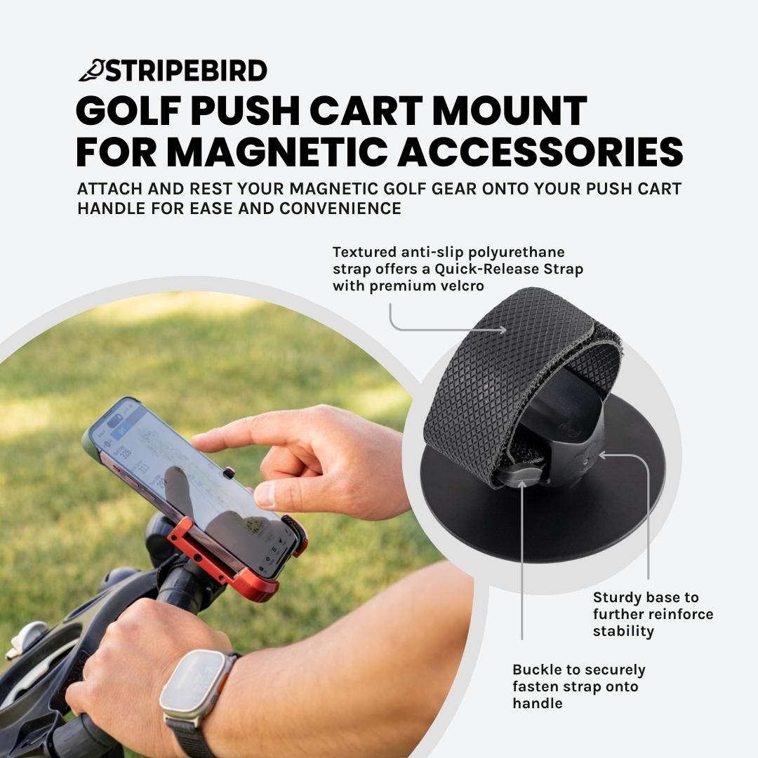 Golf Push Cart Mount for Magnetic Accessories